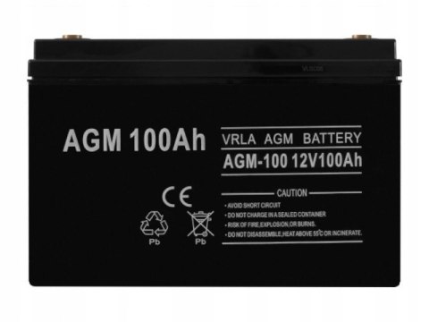 Akumulator AGM 12V 100 Ah 6AKUXAG100