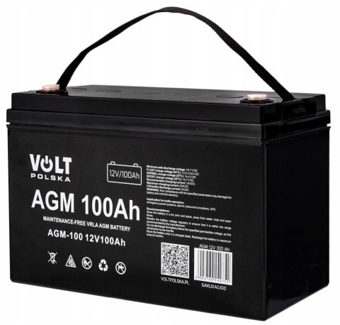 Akumulator AGM 12V 100 Ah 6AKUXAG100