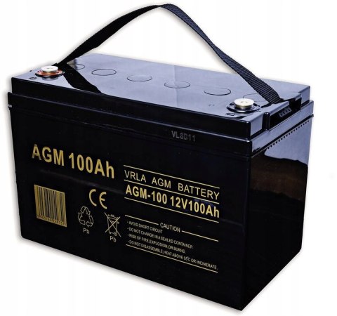 Akumulator AGM 12V 100 Ah 6AKUXAG100