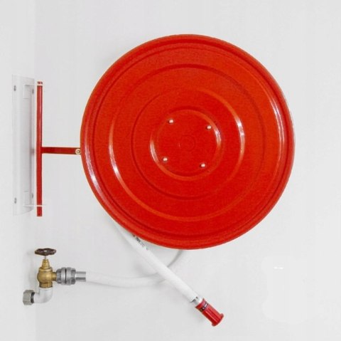 Hydrant DN25 wersja wychylna wąż 30m półsztywny czerwony RAL3000 S-25-WW30