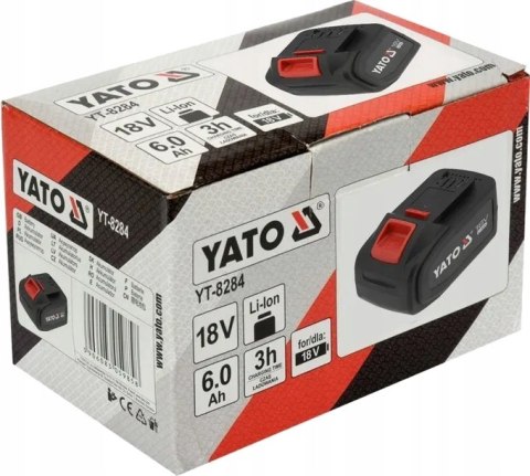 YATO AKUMULATOR 18V LI-ION 6,0AH 6Ah BATERIA ŁADOWARKA NARZĘDZI 18V SZYBKA