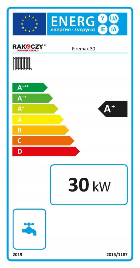 Kocioł na pellet RAKOCZY Firemax 190 30 kW STANDARD