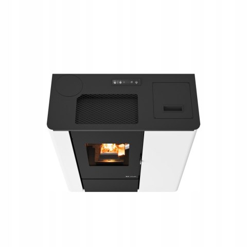 PIEC NA PELLET Eva Calor Vale 8 kW | z nadmuchem | czerwony