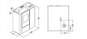 PIEC NA PELLET Eva Calor Vale 8 kW | z nadmuchem | czerwony