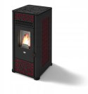PIEC PIECYK KOMINEK NA PELLET EVA CALOR LUCILLA 9 kW Z NADMUCHEM ZDOBIENIA