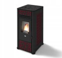 PIEC PIECYK KOMINEK NA PELLET EVA CALOR LUCILLA 9 kW Z NADMUCHEM ZDOBIENIA