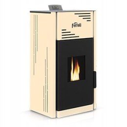 Piec kominek Ferroli Breta PRO stalowy na pellet 30 kW