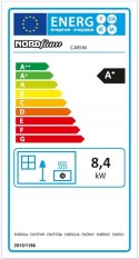 Piec kominkowy żeliwny NORDflam Carini Eko 8,4 kW czarny