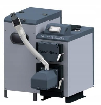 Termo tech pell duo 14 kw kocioł pelletowy piec na pelet lista ZUM lewy