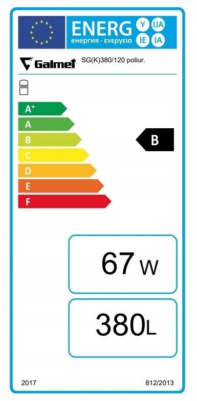 Zbiornik kombinowany akumulacji SG(K KUMULO 380/120l grzałka 2kW 1wężownica