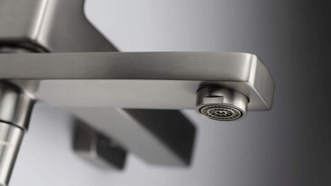 Bateria wannowa ścienna ze składaną wylewką Deante Blur BQL D12M TITANIUM