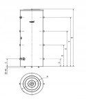 Bufor zbiornik buforowy Inox VSP-BF-200-C do pomp ciepła 200 l