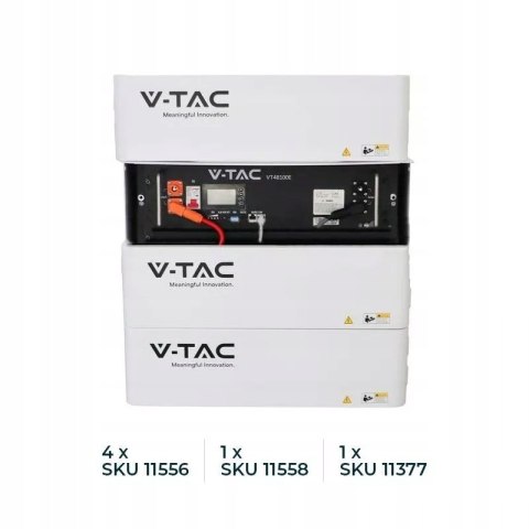 Magazyn energii V-TAC VESTWOODS 5.12 kWh, LiFePO4, 100 Ah, 51.2 V