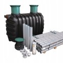 Oczyszczalnia przydomowa zestaw z drenażem rozsączającym 2700L W-261TM