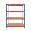 Regał magazynowy Rivet wymiary 192x100x50 cm 4 półki 300 kg