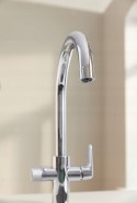 Bateria kuchenna stojąca Grohe BLUE PURE BAUCURVE srebrna, 30580000