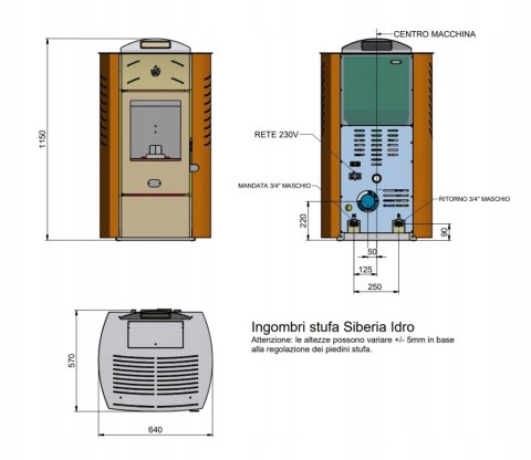 PIEC NA PELLET Siberia 15 kW PŁASZCZ WODNY, Biały