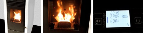 Piec piecyk kominek na pelet pellet Marisa 9kW+DGP z pilotem