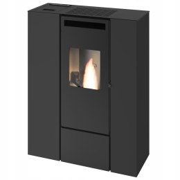 Piec, piecyk na pellet Eva Calor PIA 11 kW z DGP | SLIM czarny