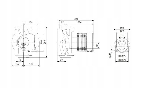 POMPA OBIEGOWA Grundfos MAGNA3 50-120 F 97924284 Grundfos 97924284